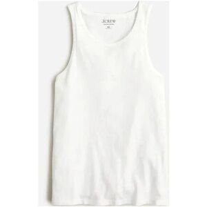 J. Crew Vintage Cotton Knot Back Tank Top White Small BP076 NWT